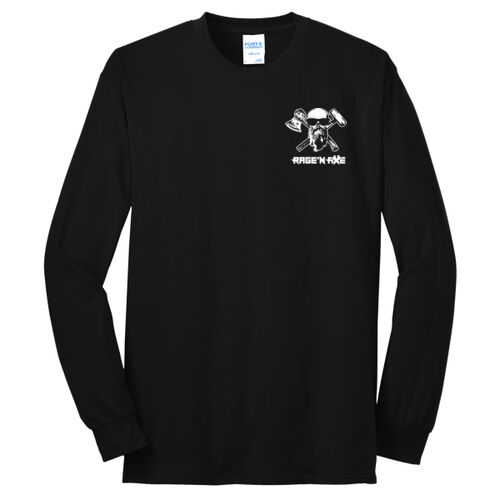 Rage'n Axe White Logo  - Tall Long Sleeve Core Blend Tee Thumbnail