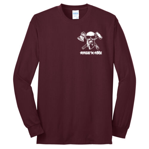 Rage'n Axe White Logo  - Long Sleeve Core Blend Tee Thumbnail