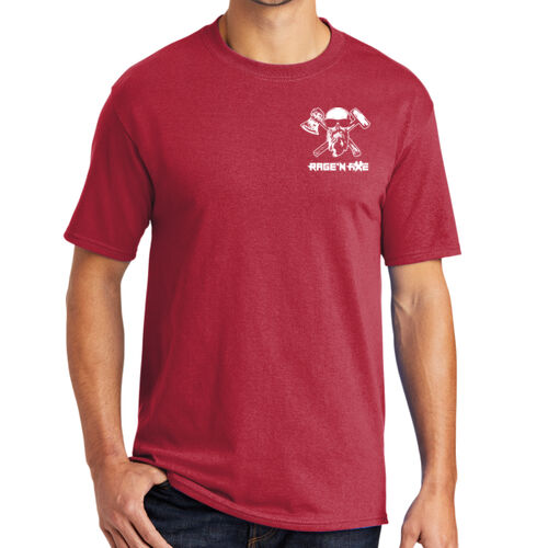 Rage'n Axe White Logo  - Core Blend Tee Thumbnail